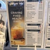 HealTea bar menu page 1