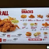 Texas Chicken Mid Valley Megamall menu page 1