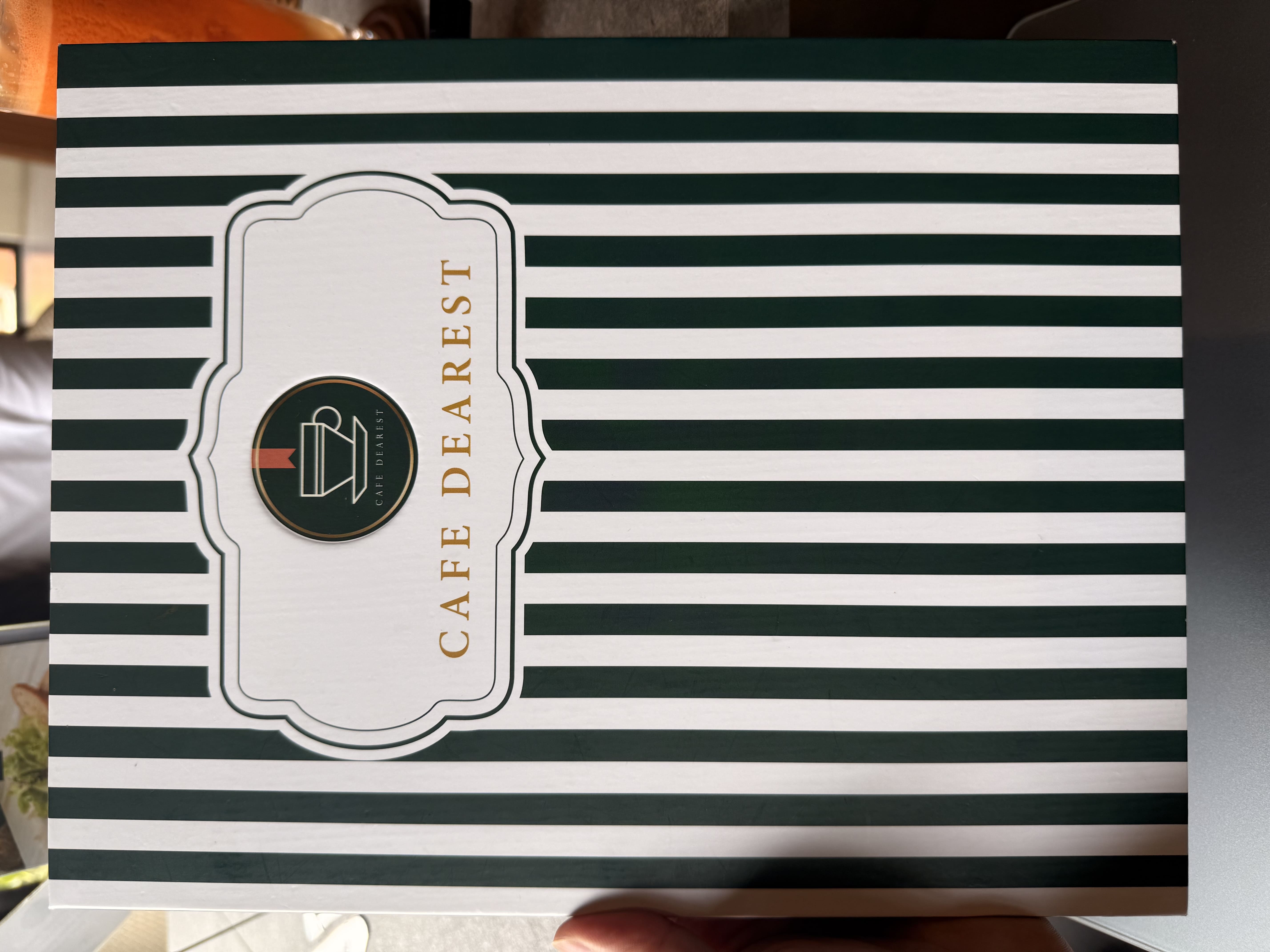 Dearest Cafe menu page 1