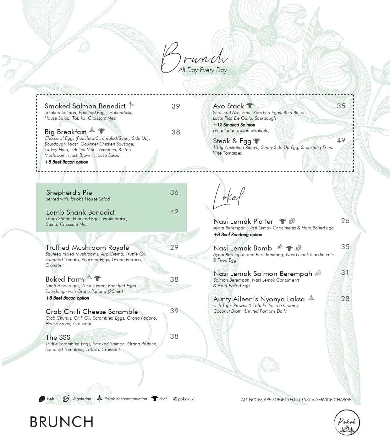 Pokok KLCC Lot 91 menu page 1