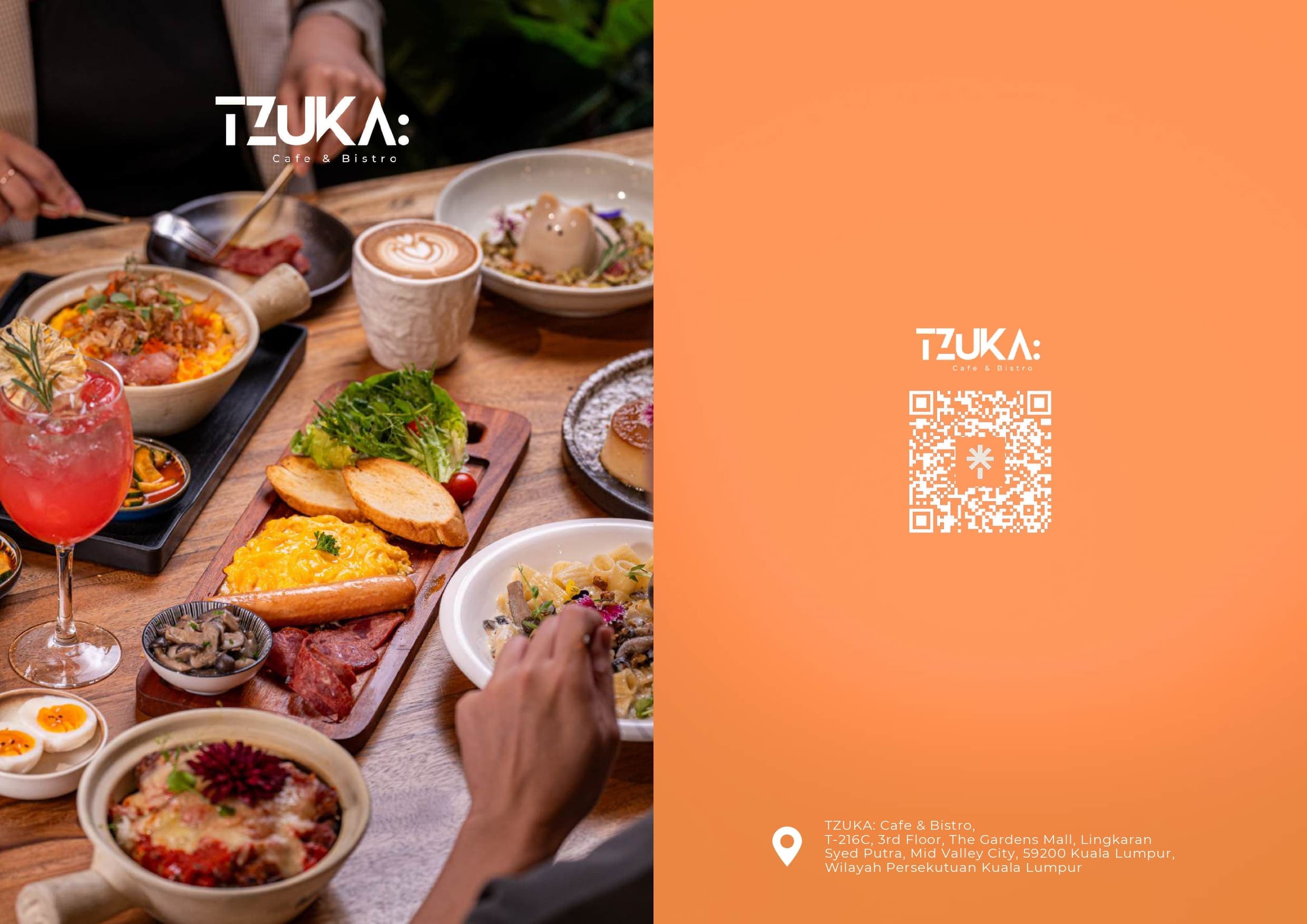 TZUKA: Cafe & Bistro menu page 1