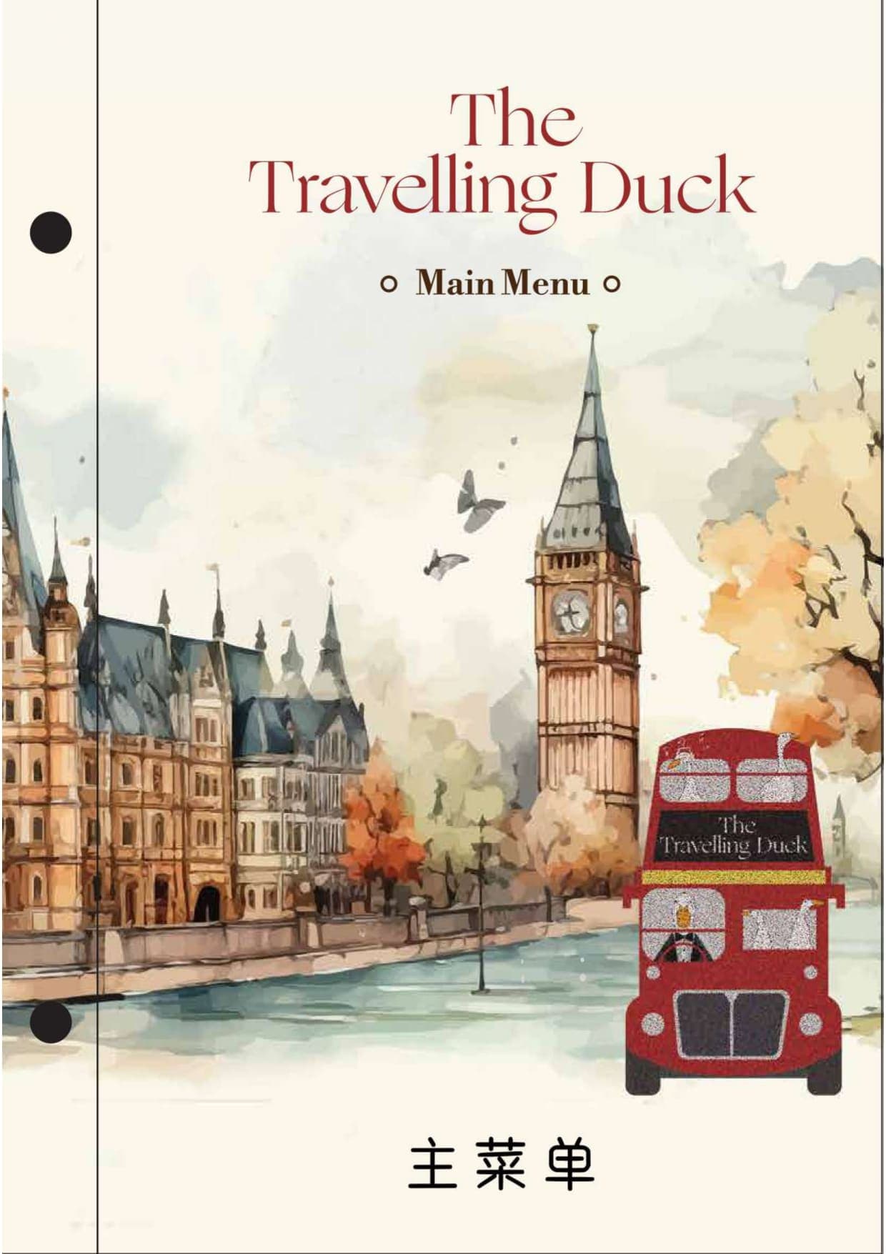 The Travelling Duck @ Mid Valley menu page 1