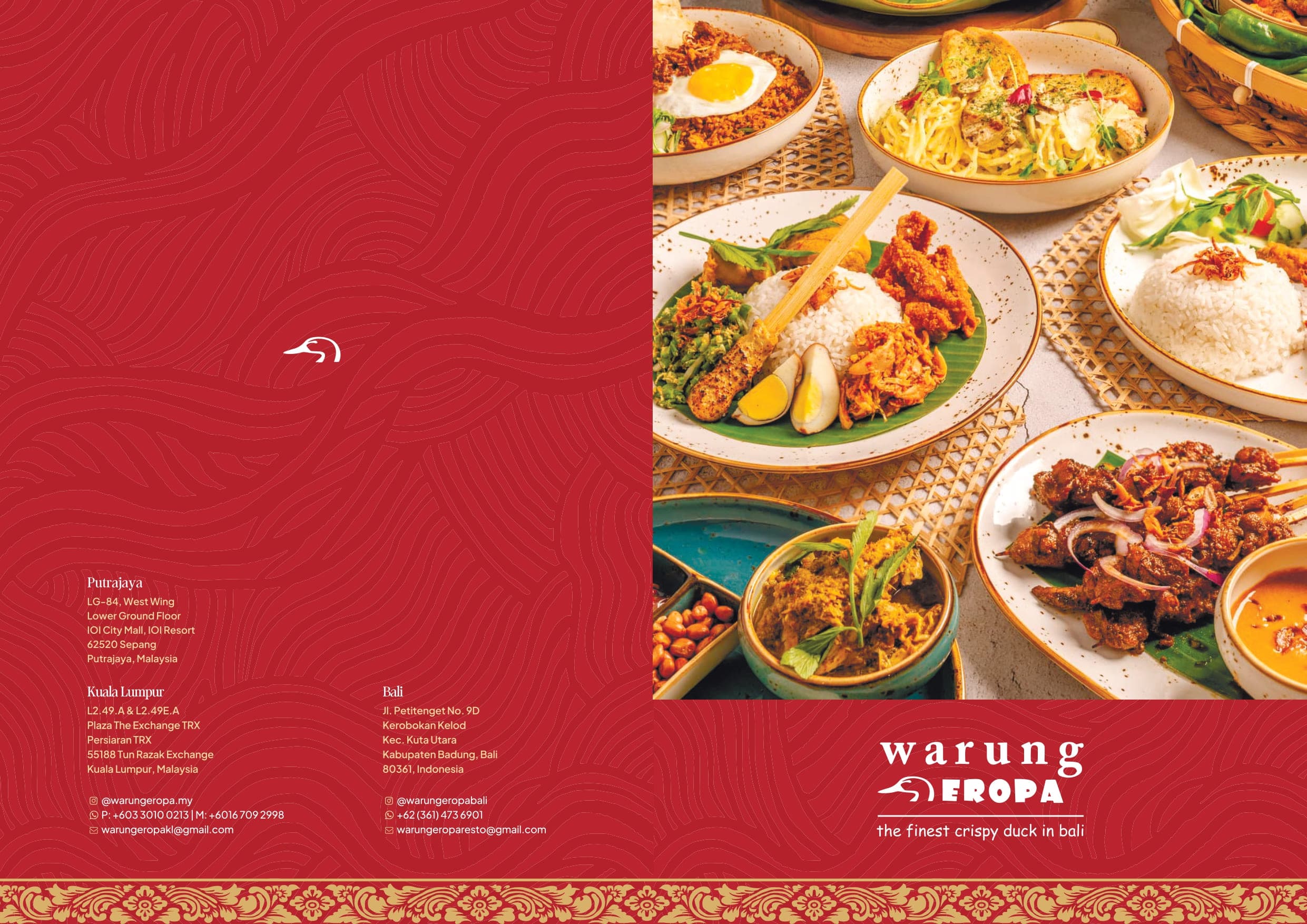 Warung Eropa • The Exchange TRX menu page 1